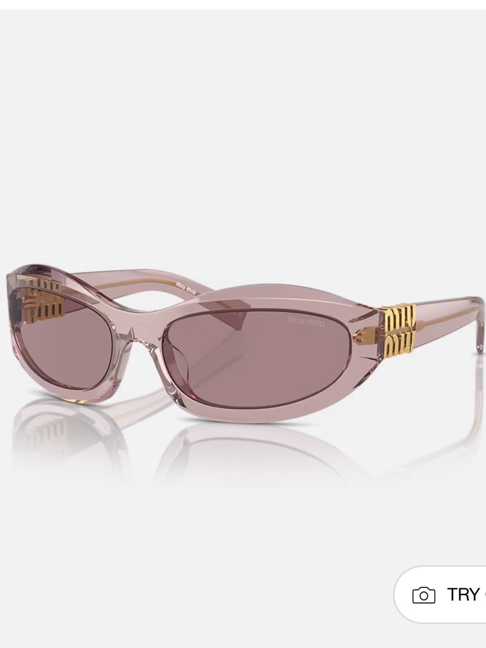 Miu Miu MU 14ZS Oval Sunglasses